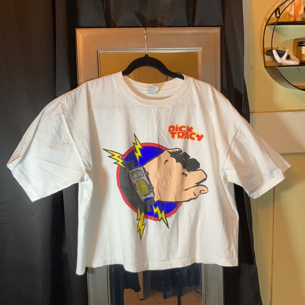 90s Dick Tracy cropped tee - Picture 1 of 8